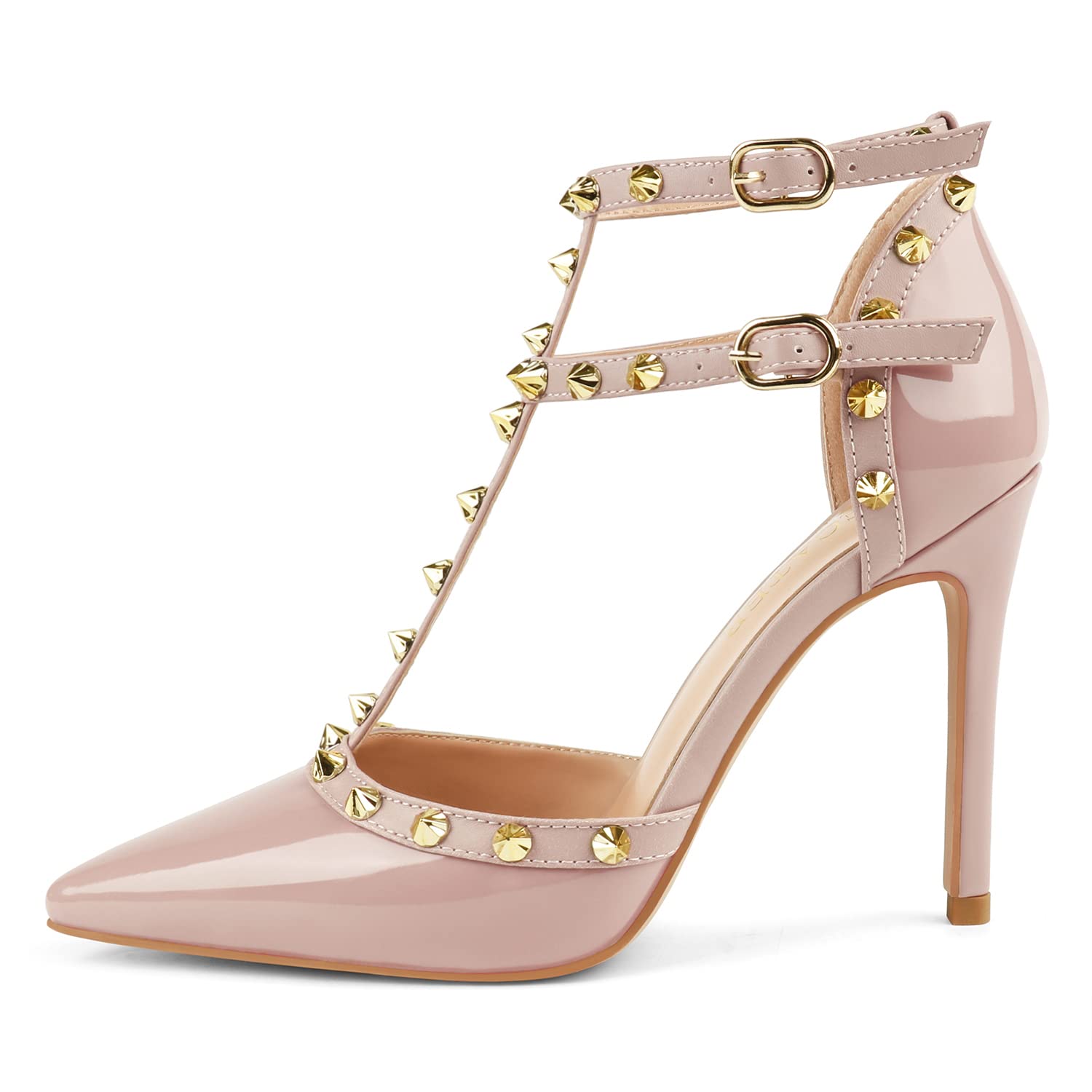 HECATER Women's Ankle Strap Stiletto Heels - Elegant High Heel Pumps for Parties, Weddings & Evening Events - Comfortable Dress Shoes for Women