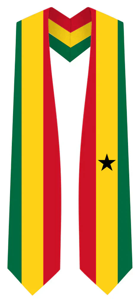 International Flag Graduation Stole - Multicolor Sash for Graduation Ceremony - Perfect for High School & College Commencement