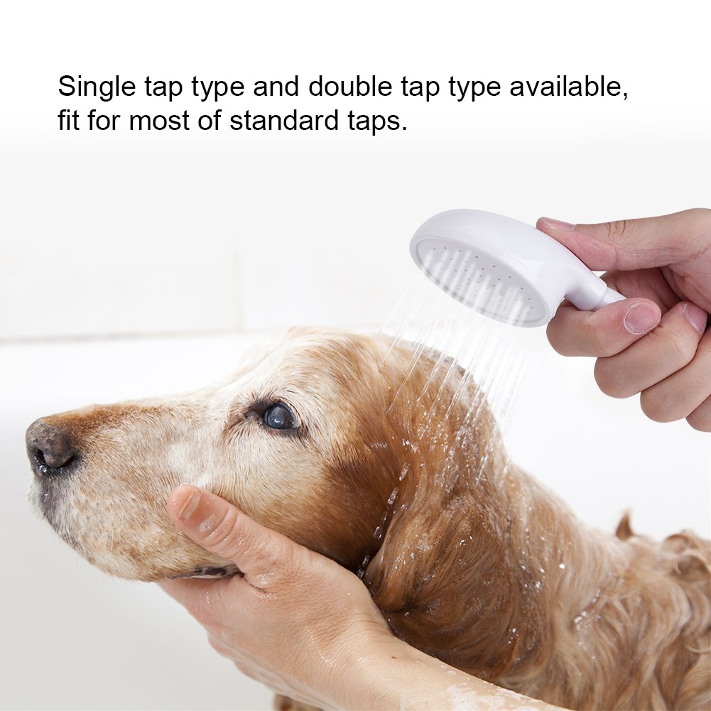 Portable Shower Hose with Handheld Spray Head - Dog Washing Attachment for Bathing Pets, Babies & Washing Hair | Faucet Hose for Kitchen Vegetable Rinsing & Outdoor Cleaning (Single Tap Connection) - Perfect for Home, Garden & Travel Use
