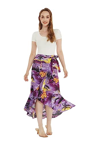 Women Wrap Ruffle Skirt