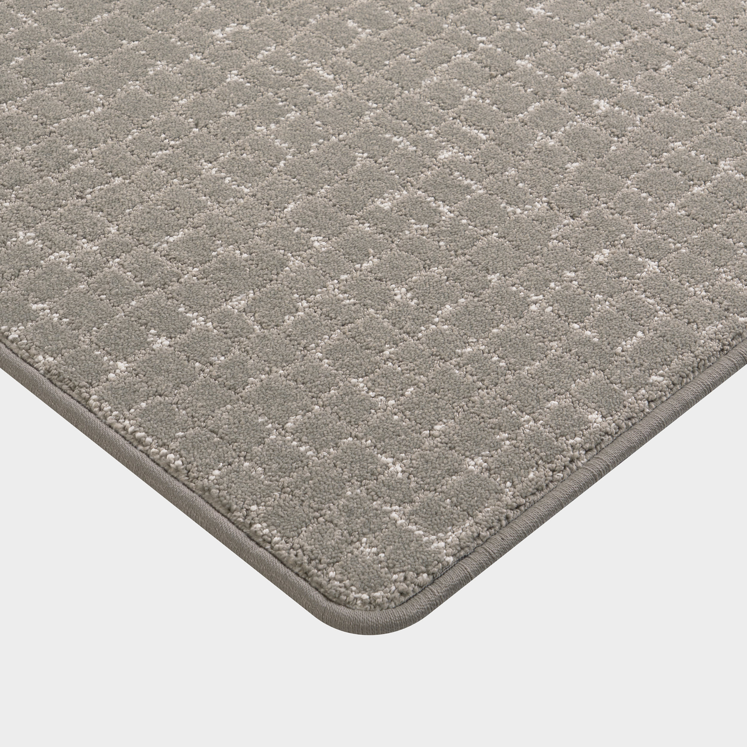 Custom Grey Chickadee Checked Area Rug - Soft & Durable for Living Room, Bedroom, or Nursery Decor