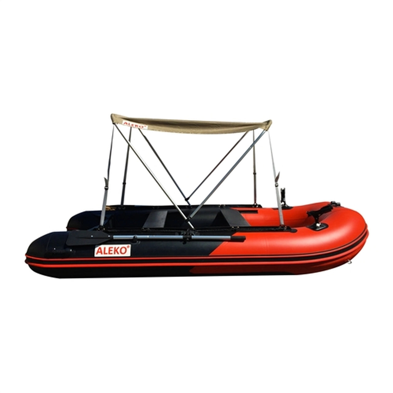 Aleko 8.5ft Boat Canopy Tent - Waterproof Sun Shelter for Inflatable Boats - Wheat Color - Perfect for Summer Boating, Fishing & Outdoor Water Activities