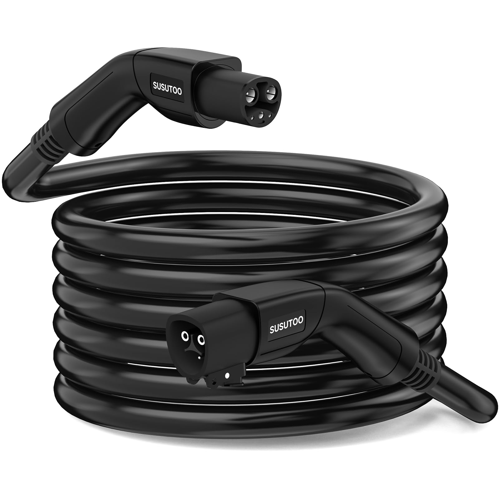 32A Tesla Charger Extension Cable - 20FT Heavy Duty EV Charging Cord for Level 1 & 2 with Storage Bag - Compatible with Tesla Models (Perfect for Home, Garage & Road Trip Charging)