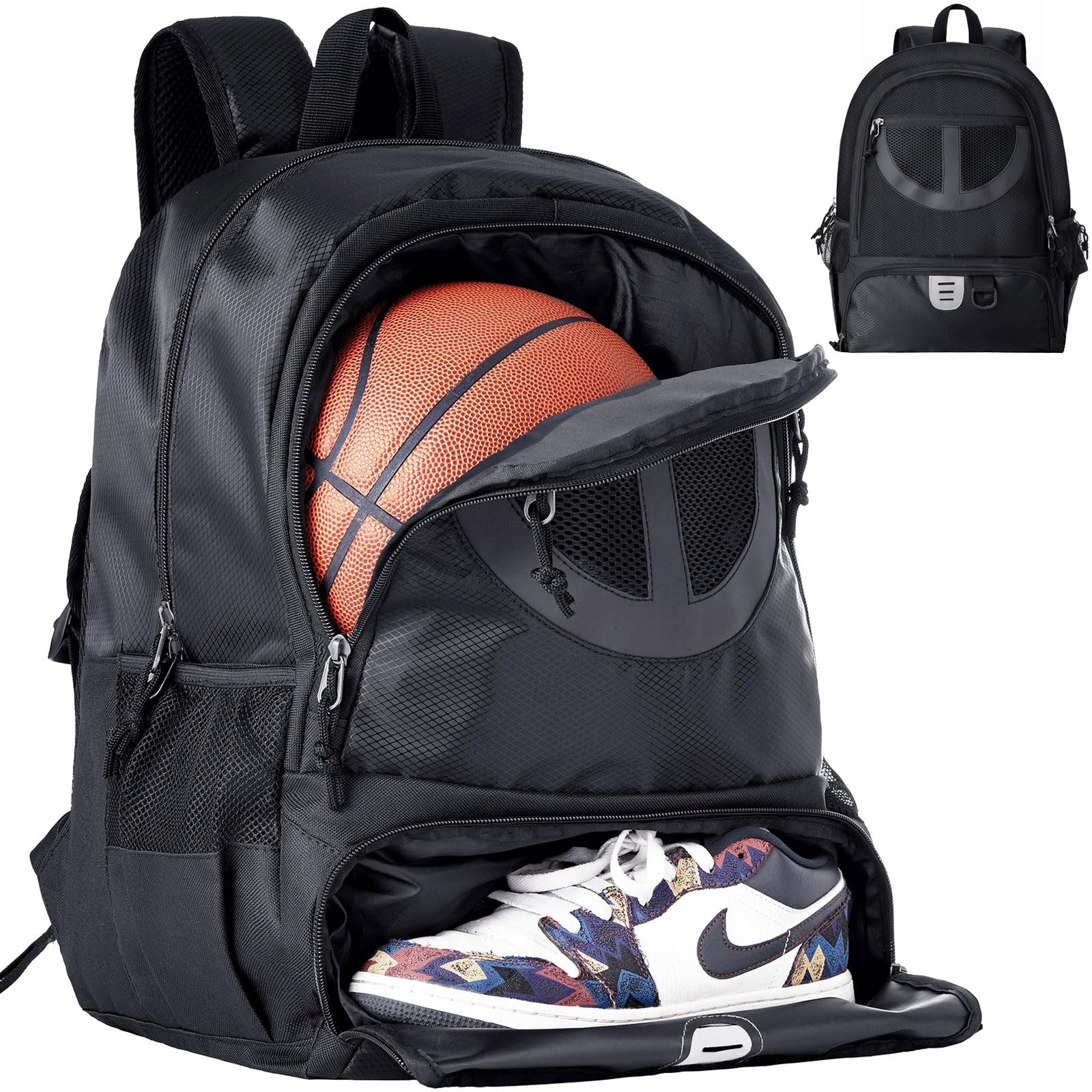 **Best Basketball Backpack for Men & Women - 30L Lightweight Breathable Sports Bag with Shoe & Ball Compartment - Perfect for Gym, School, Travel, Soccer, Volleyball & Football**    *(Ideal for carrying sports gear, school essentials, or travel items – great for athletes, students, and outdoor enthusiasts!)*