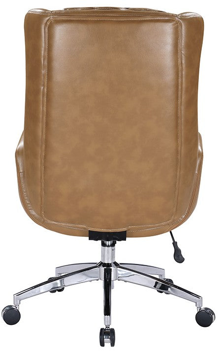 OSP Furnishings Blanchard Faux Leather Office Chair - Ergonomic Executive Desk Chair with Adjustable Height & Swivel - Perfect for Home Office, Gaming & Workspaces