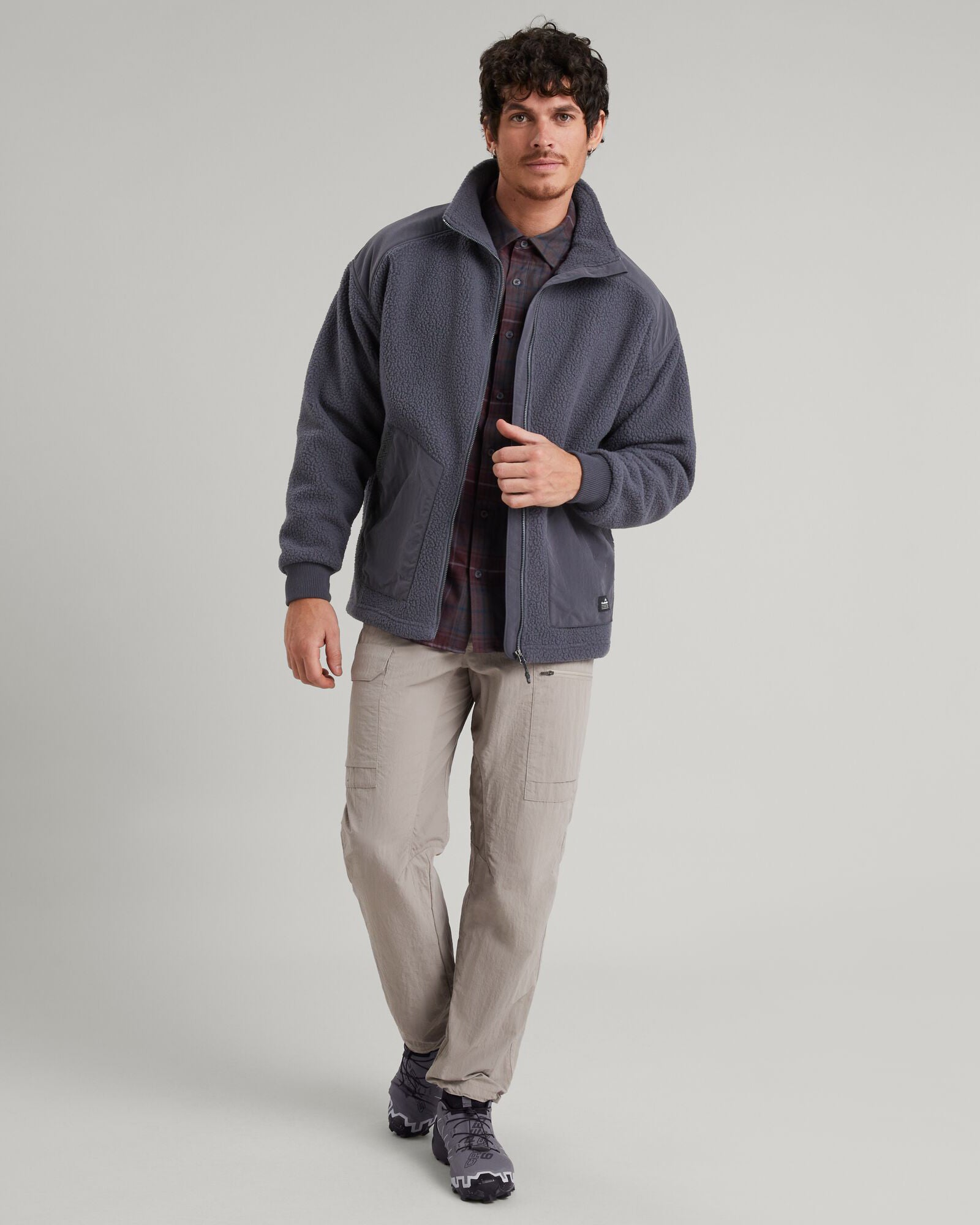 Co Z High Pile Fleece Jacket for Men - Warm Winter Coat with Soft Lining | Perfect for Outdoor Activities, Camping & Casual Wear