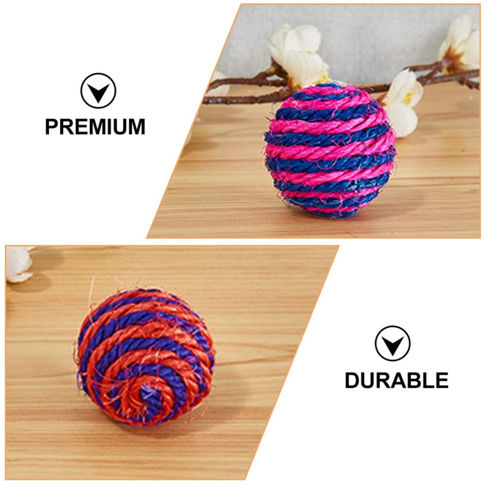 Balacoo 6Pcs Interactive Kitten Toys - Sisal Cat Teaser & Exercise Toys for Indoor Cats, Fun Playtime for Kittens & Adult Cats | Perfect for Play, Training & Bonding with Your Pet