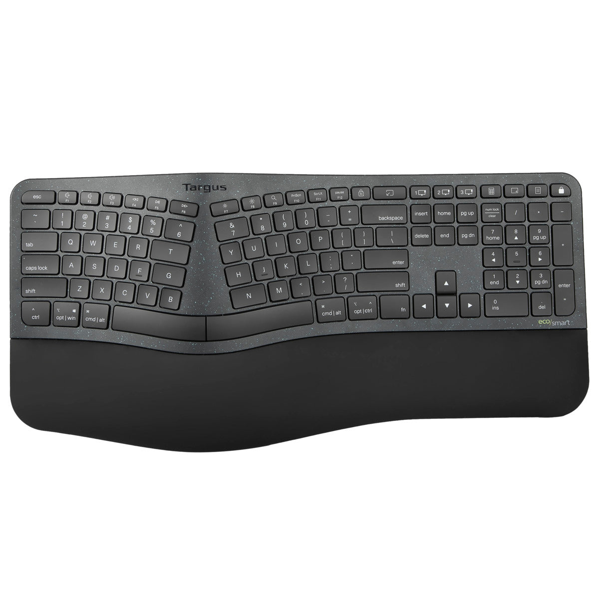 EcoSmart™ Ergonomic Keyboard and ErgoFlip™ Wireless Mouse Combo Set - Comfortable Wrist Support for Office, Gaming & Home Use - Reduce Carpal Tunnel & Typing Fatigue