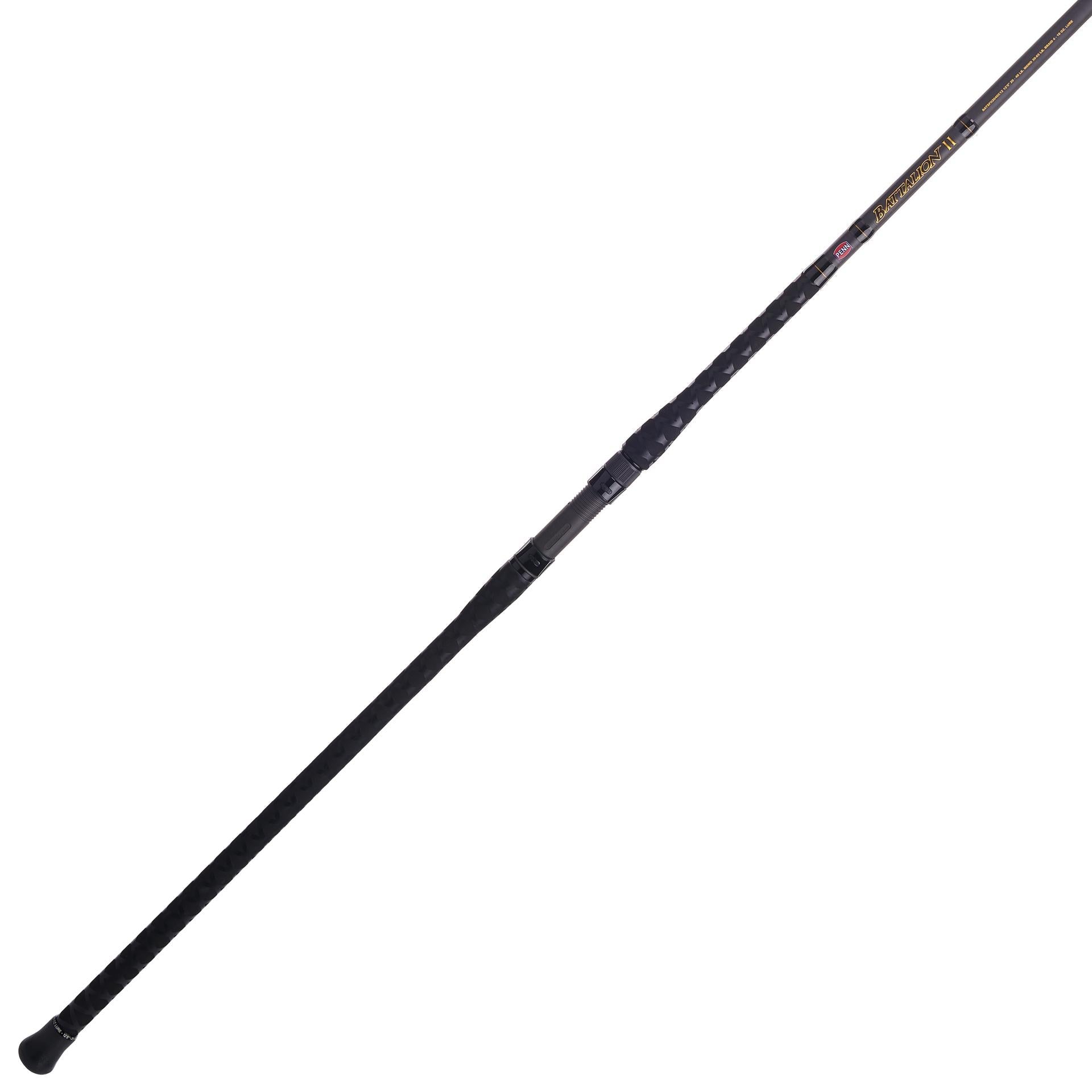 Battalion™ II Surf Fishing Rod - 10ft 2-Piece Graphite Conventional Surf Casting Rod for Saltwater & Freshwater Fishing - Perfect for Beach, Pier, and Shoreline Angling