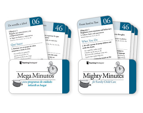 Mighty Minutes® Bilingual Educational Cards (Set 01-100) for Family Child Care - Perfect for Early Learning Activities & Classroom Engagement
