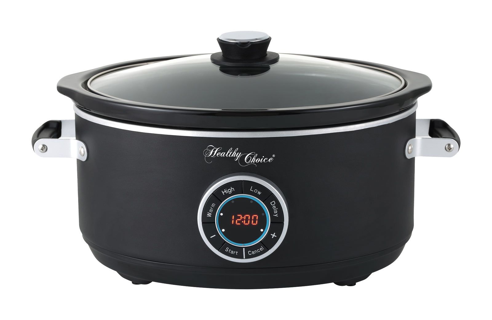 6.5L Digital Slow Cooker with Ceramic Pot - 300W Energy Efficient, LED Display & 3 Cooking Programs - Perfect for Family Dinners, Meal Prep & Party Buffets