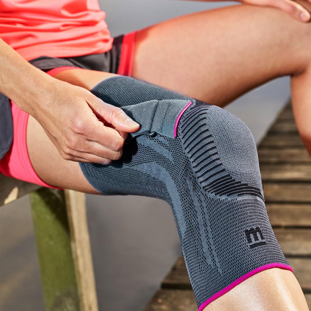 Medi Genumedi PT Knee Support Compression Sleeve with Adjustable Tension Strap & Patellar Stabilizer - Pain Relief for Arthritis, Running, Sports & Workout - Unisex Design for Men & Women