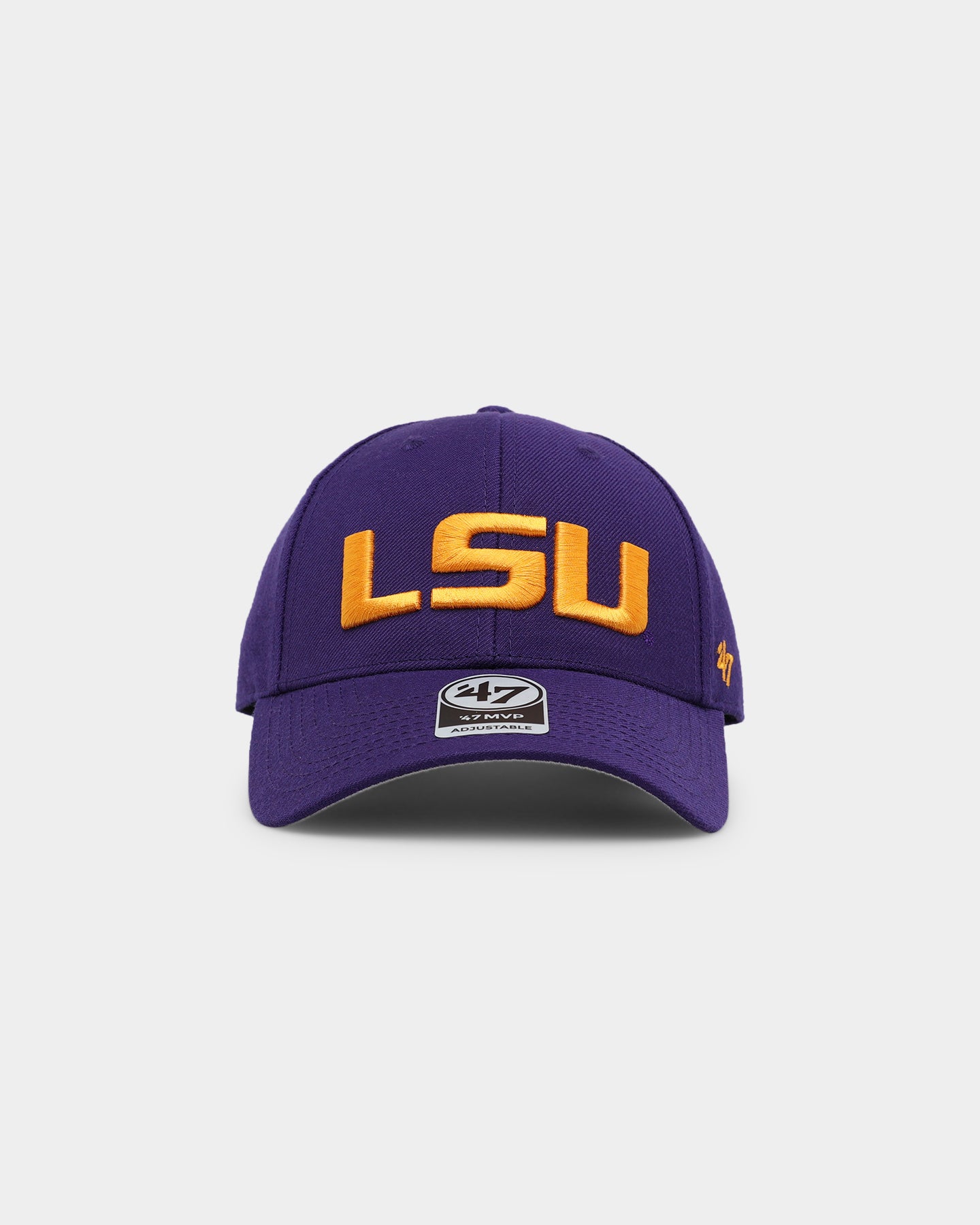 47 Brand LSU Tigers '47 MVP Adjustable Strapback Hat - Purple | Official Louisiana State University NCAA Baseball Cap for Fans & Alumni | Perfect for Game Day, Tailgating & Sports Events