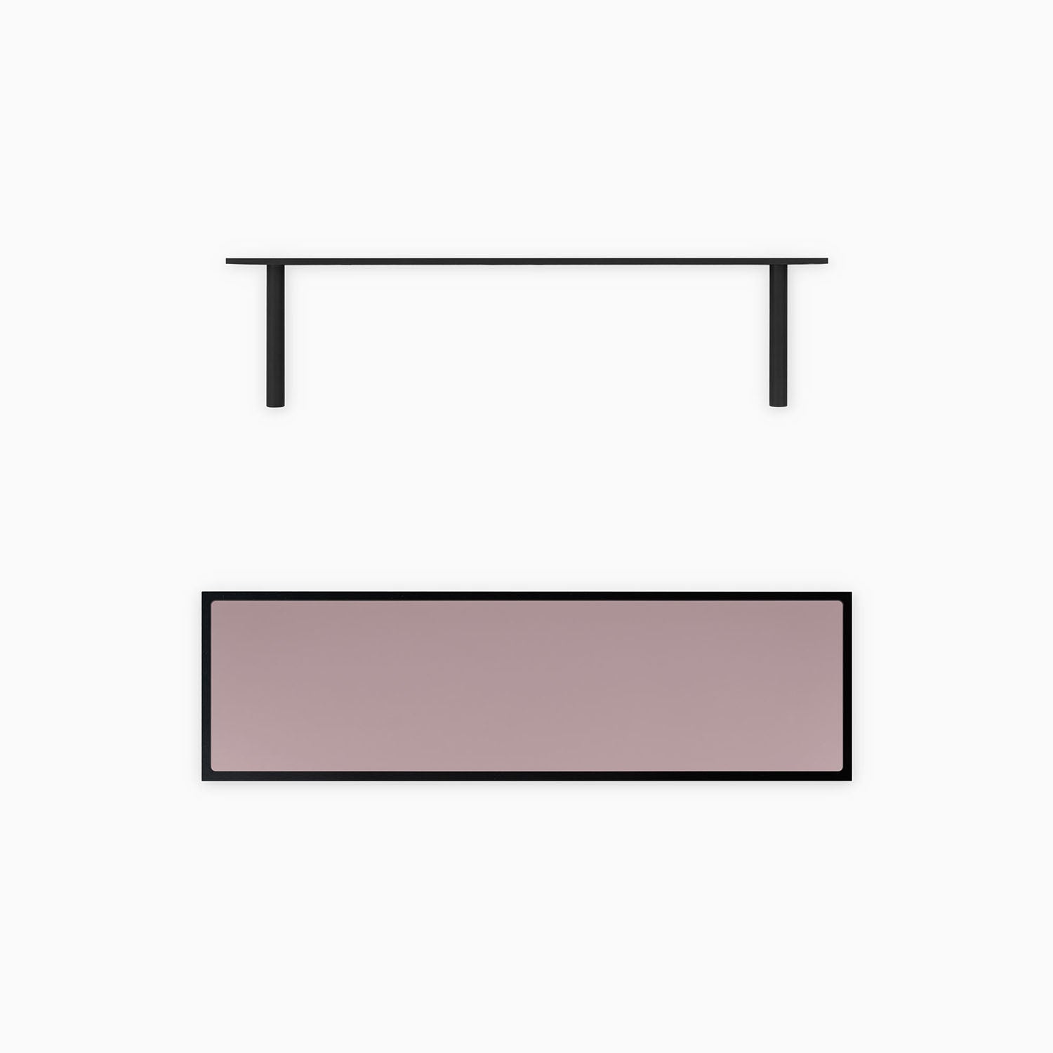 Aksel Inlay Black Floating Shelf - Modern Wall Mounted Storage for Living Room, Bathroom & Kitchen - Perfect for Displaying Decor, Books & Essentials