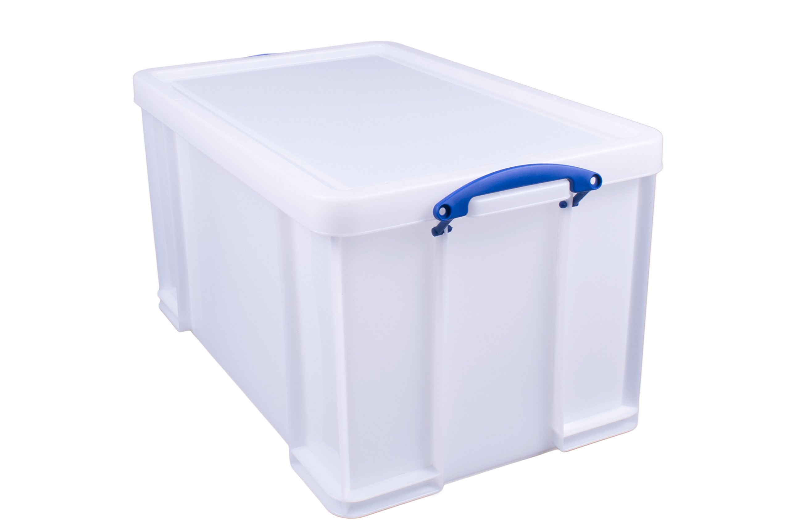 Really Useful 84L White Heavy-Duty Plastic Storage Box - Ideal for Home Organization, Office Supplies & Garage Storage