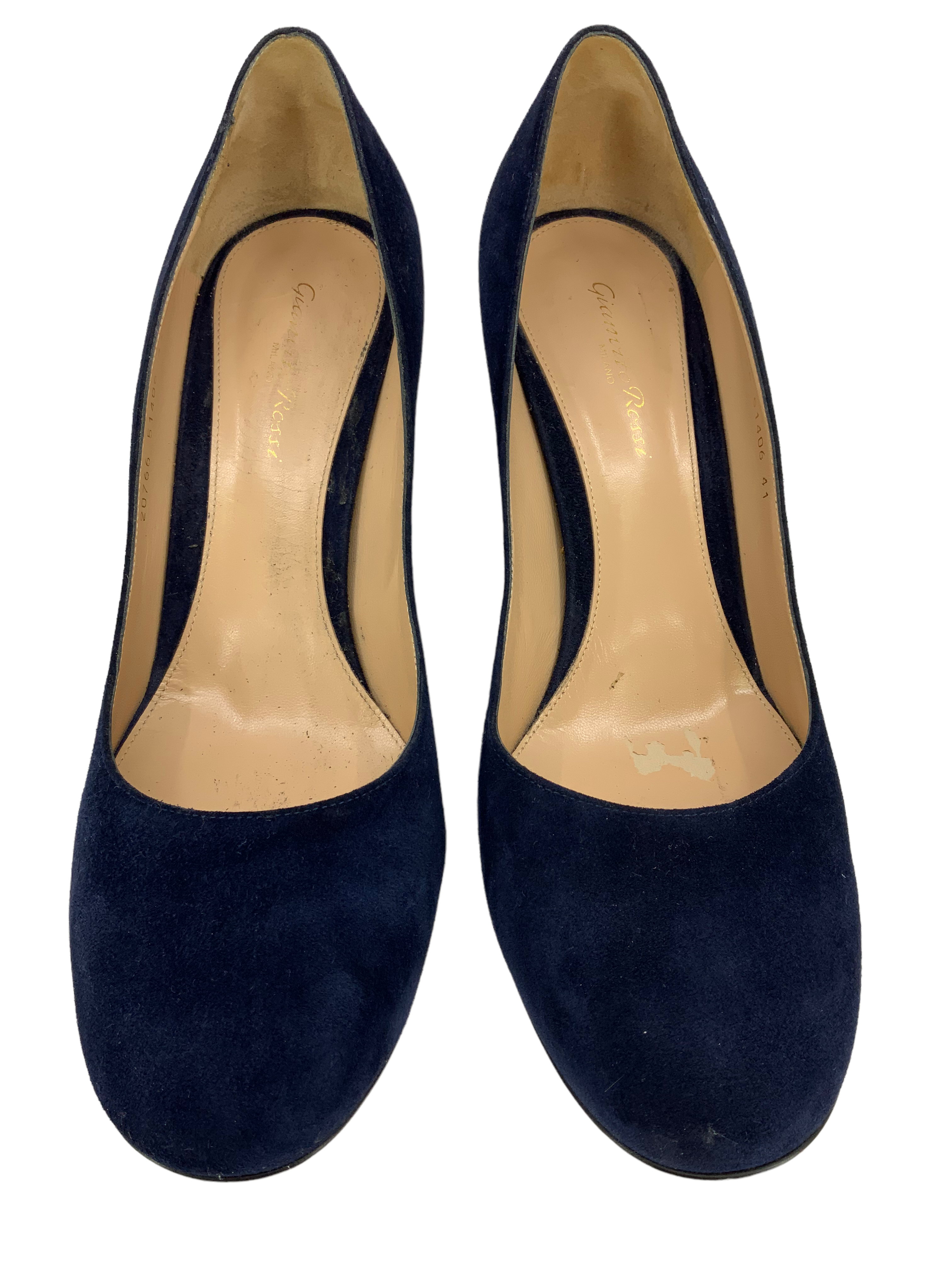 Gianvito Rossi Suede Round Toe Pumps Women's Size 11 | Elegant High Heels for Office, Party & Formal Events