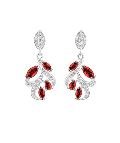 White Gold-SILI001-Garnet Red