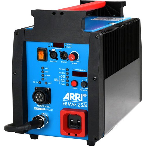 ARRI EB MAX 2.5/4K High Speed Electronic Ballast with AFL, CCL, DMX & AutoScan - Professional Lighting Control for Film & Studio Production (US)