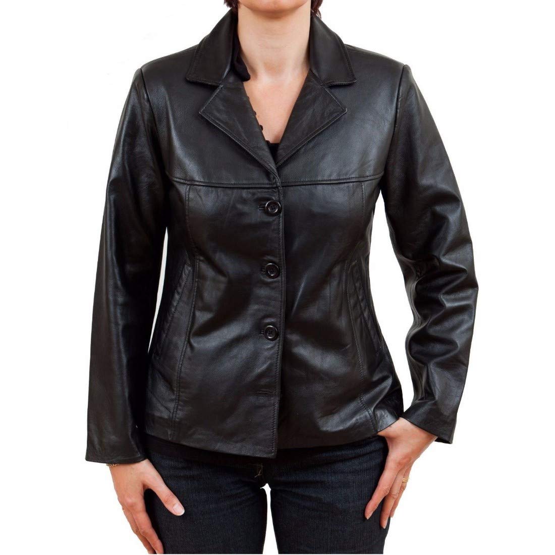 Stylish Women's Black Leather Coat Jacket - Trendy Outerwear for Fall & Winter | Perfect for Office, Dating & Night Out