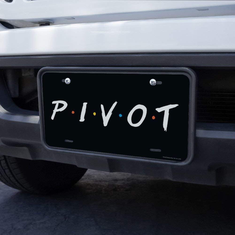 Friends TV Show Themed Novelty Metal Vanity License Plate - Customizable Pivot Design for Cars, Trucks & Home Decor - Perfect Gift for Fans & Collectors