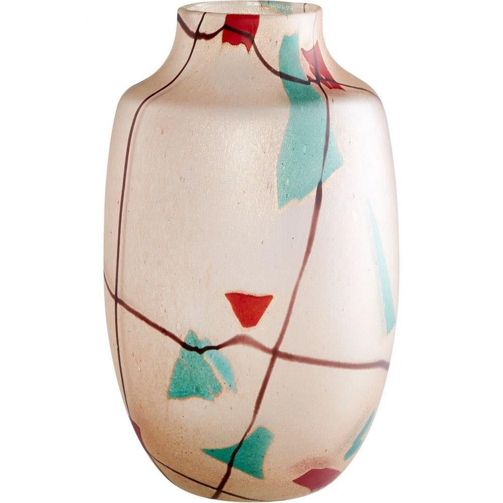 Cyan Design 10861 Cuzco 12 Inch Amber Glass Vase - Elegant Home Decor for Living Room, Dining Table, Wedding Centerpiece & Gift Idea