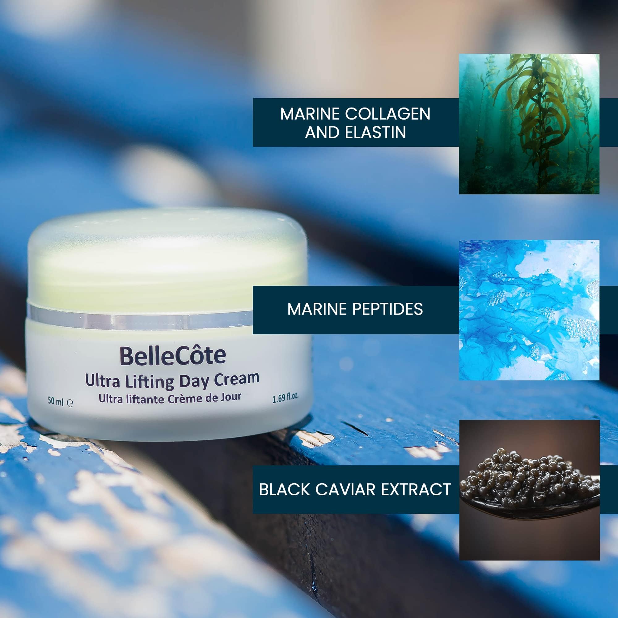 Caviar Ultra Lifting Day Cream - Anti Aging Face Moisturizer with Hyaluronic Acid, Peptides & Avocado Oil | Boosts Collagen, Reduces Wrinkles & Fine Lines | Hydrating Cream for Dry, Dehydrated Skin 1.6 fl oz | Perfect for Daily Skincare Routine & Mature Skin Care