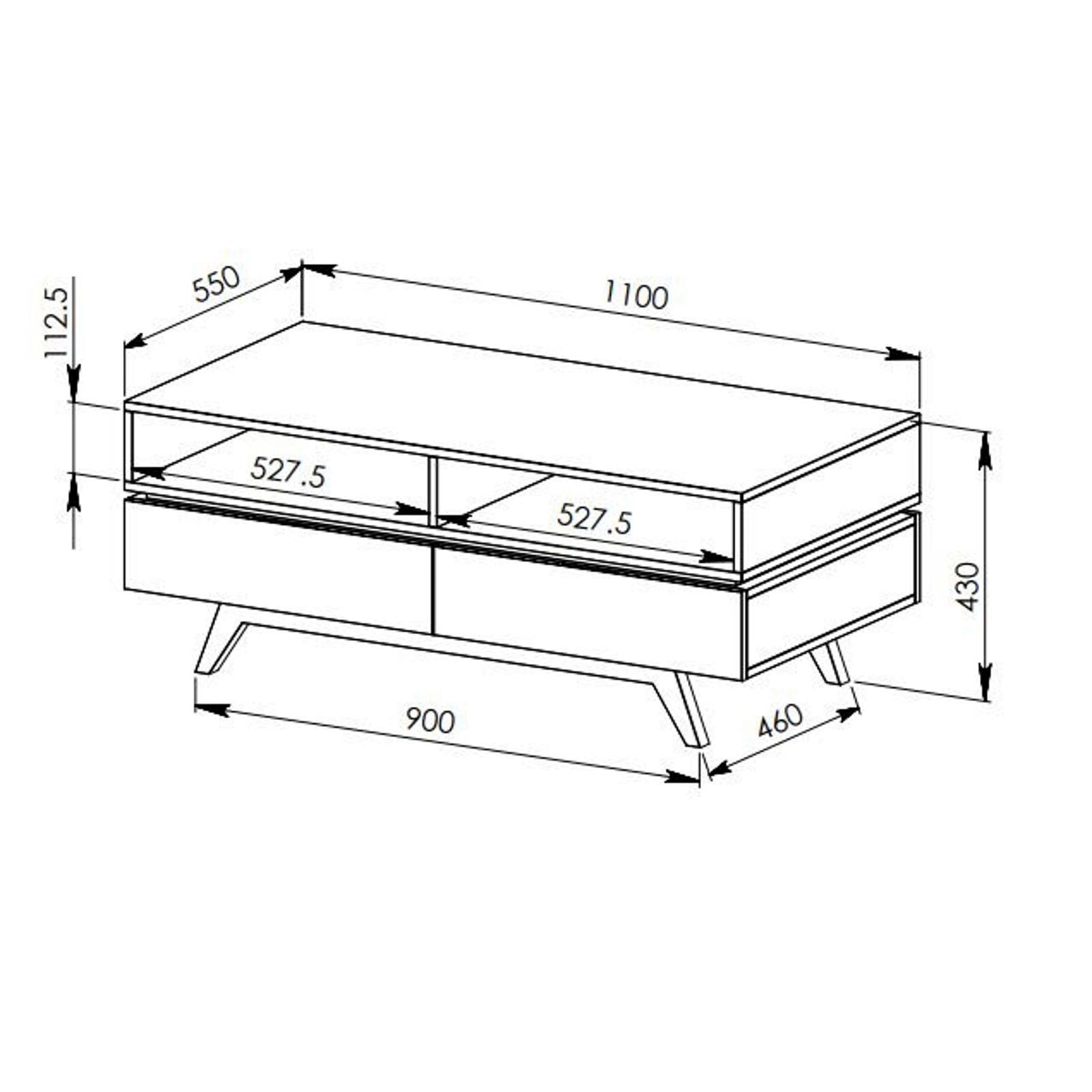 Criterion Silverton Solid Oak Coffee Table - Modern Living Room Furniture for Home Decor & Relaxation