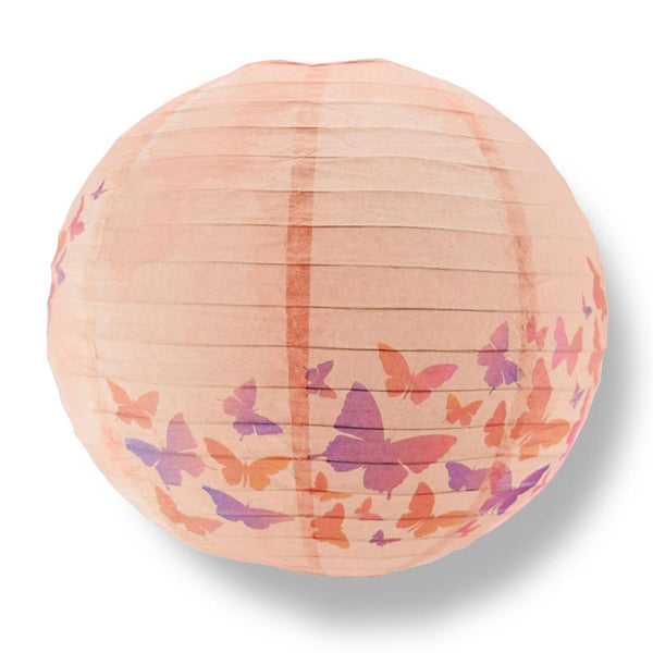 14 Inch Premium Print Butterfly Daydreams Paper Lantern - Elegant Party Decor for Weddings, Baby Showers & Garden Events