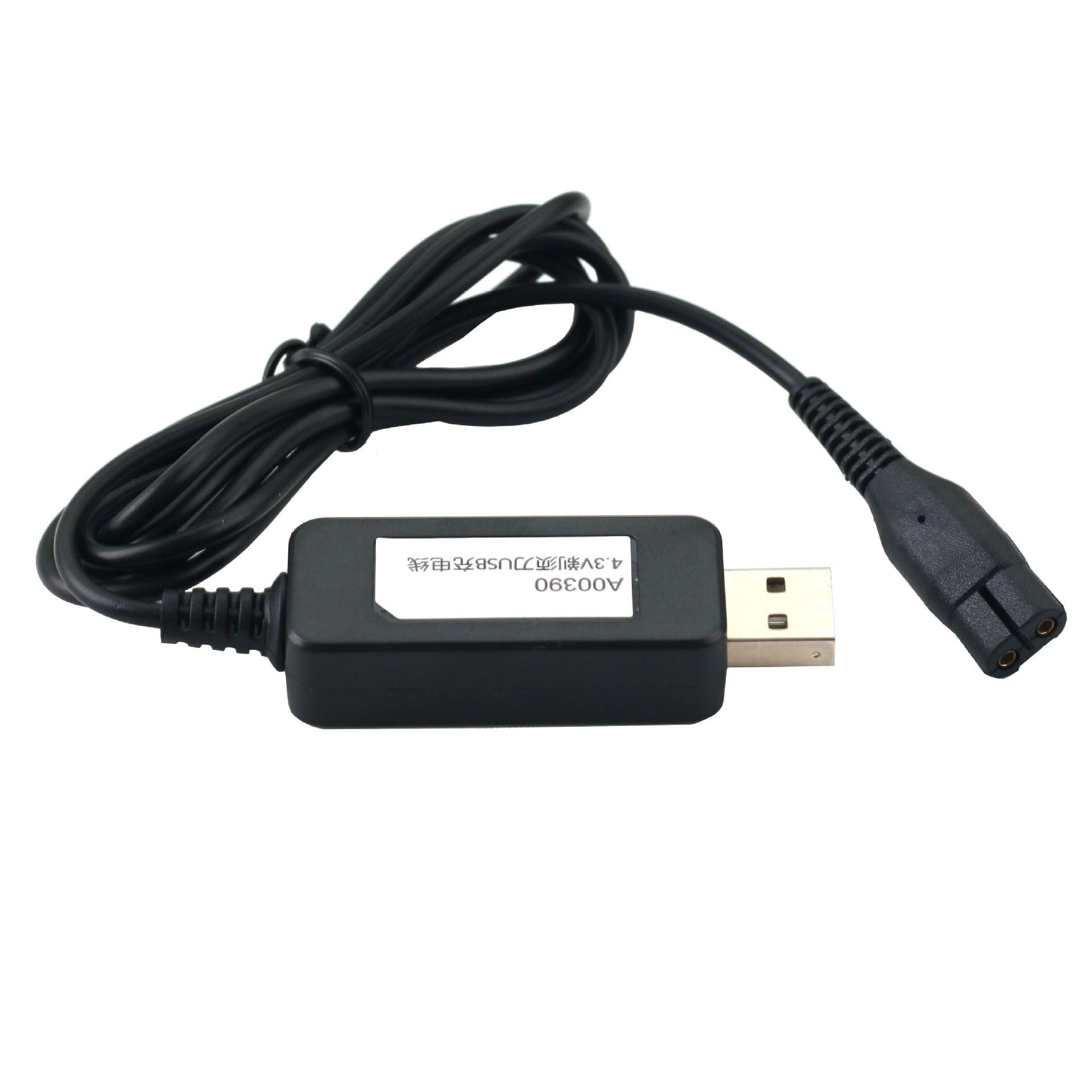 Philips One Blade Replacement Charger 4.3V USB Charging Cable - Compatible with Philips Norelco OneBlade QP2520, QP2620, A00390, QG3320, RQ320, RQ328, RQ330, RQ331, RQ338, RQ350 & Series 1000 - Perfect for Travel, Gym & Home Grooming