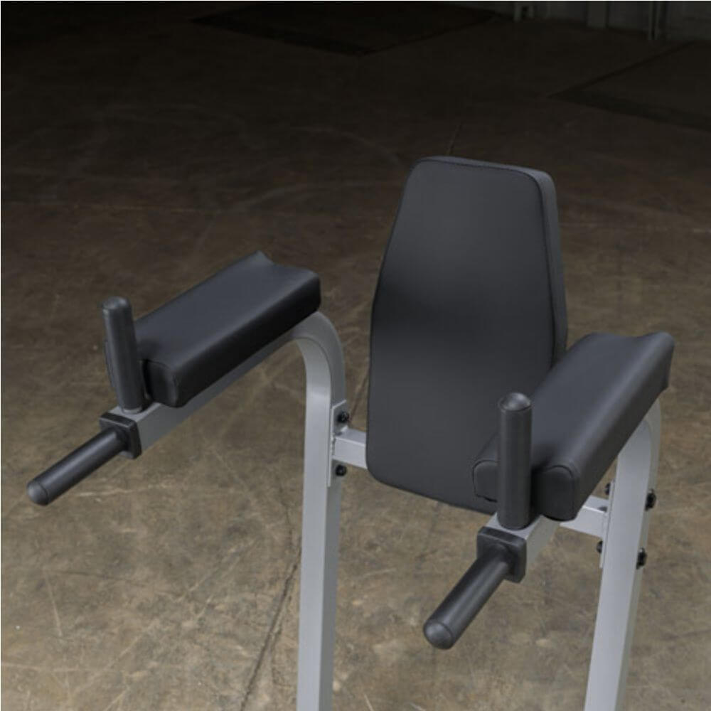 Body Solid GVKR60 Vertical Knee Raise and Dip Station - Home Gym Equipment for Core & Arm Workouts - Perfect for Strength Training and Fitness Enthusiasts