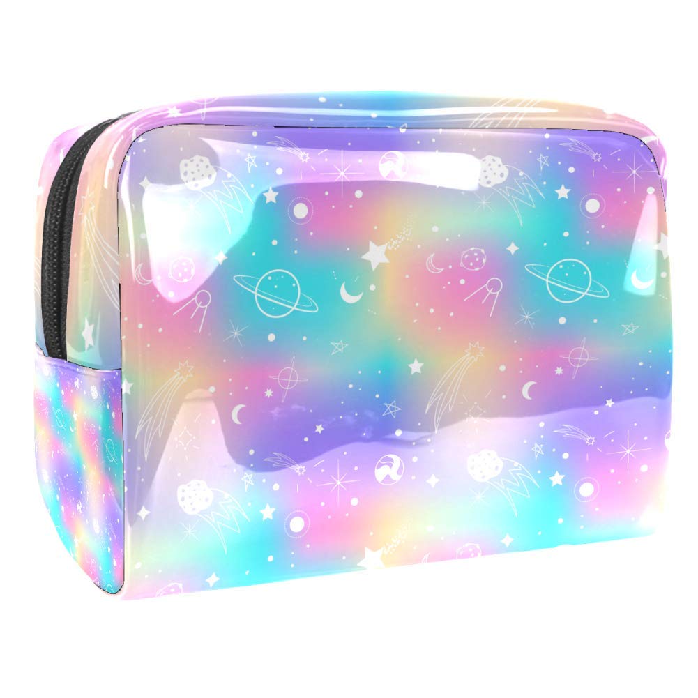 Portable Travel Makeup Bag with Zipper - Waterproof Cosmetic Organizer Pouch for Women | Perfect for Toiletries, Cosmetics & Skincare Essentials - Great for Travel, Gym & Daily Use