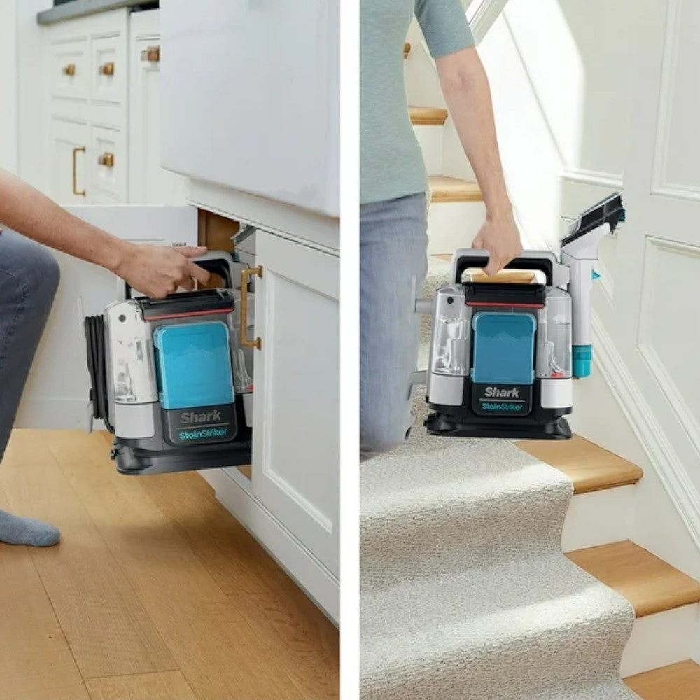 SHARK PX205CCO StainStriker Portable Carpet and Upholstery Cleaner - Professional Deep Cleaning for Home, Cars & Pets - Factory Serviced with 90-Day Warranty - Ideal for Stains, Spills & Odor Removal