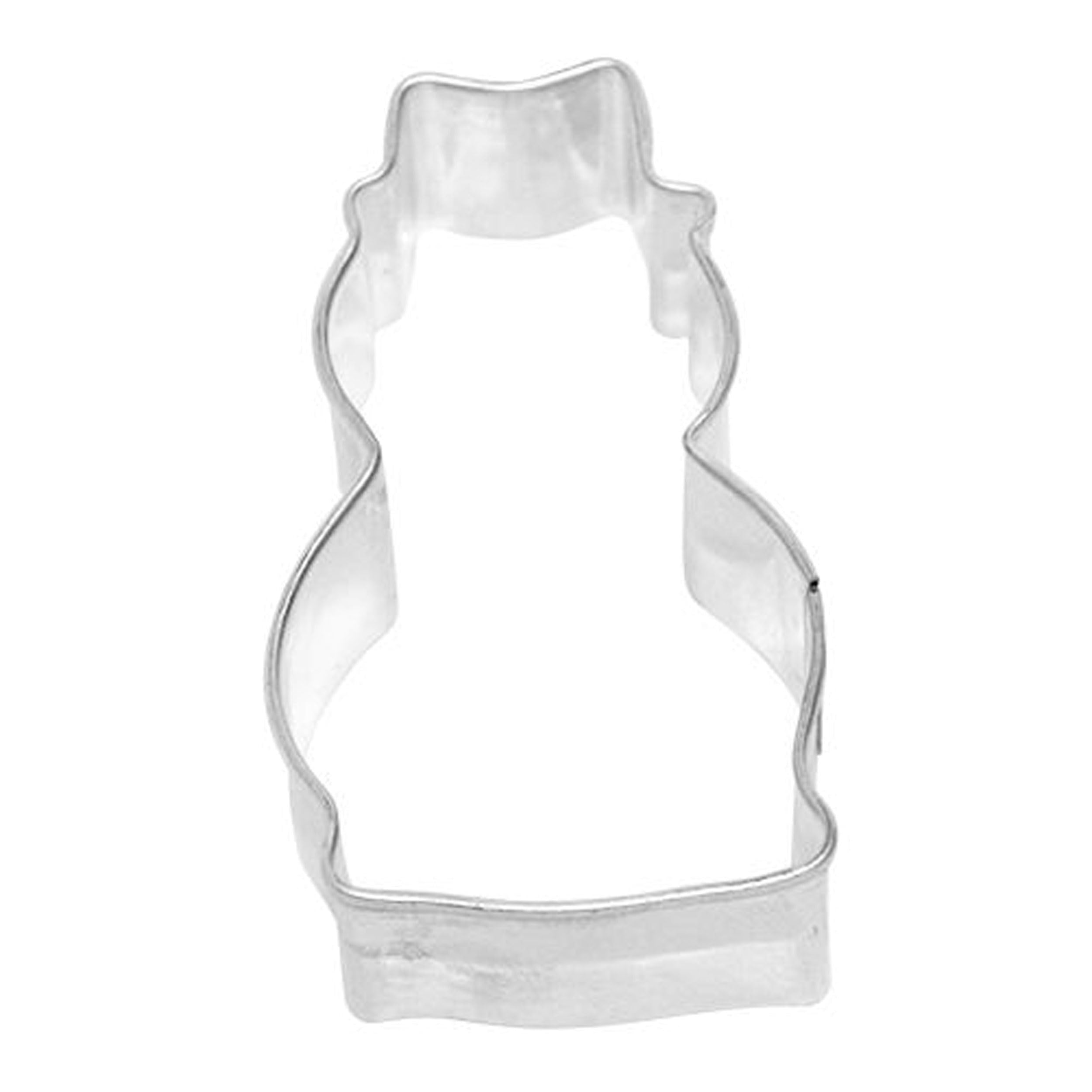 Birkmann 1010706210 Snowman Cookie Cutter - 6.5cm Grey Plastic Baking Tool (5x3x2cm) - Perfect for Christmas Cookies, Holiday Baking & DIY Decorations