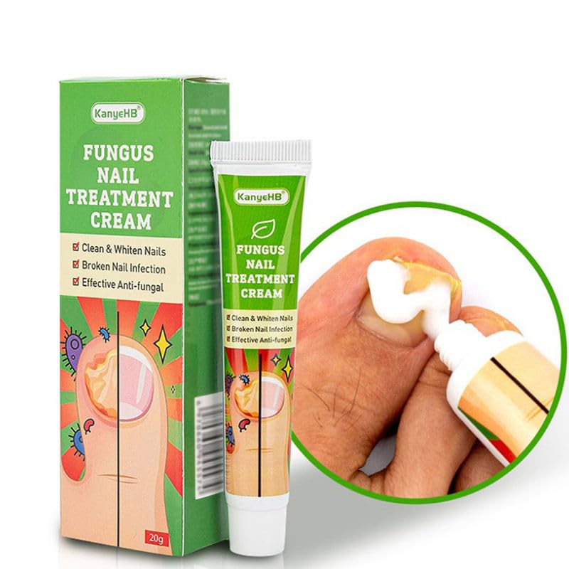 Boxania® KanyeHB Nail Repair Treatment Cream - Promotes Nail Growth, Strengthens & Nourishes Brittle Nails, Improves Aging Nail Appearance - 20g Nail Care Solution for Healthy, Beautiful Nails at Home & Salon