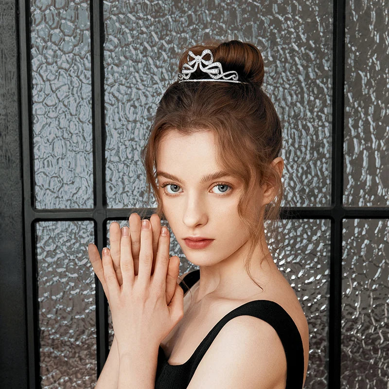 Grace Mini Tiara with Comb - Elegant Hair Accessory for Weddings, Prom & Special Occasions | Perfect Bridal Crown for Women & Girls