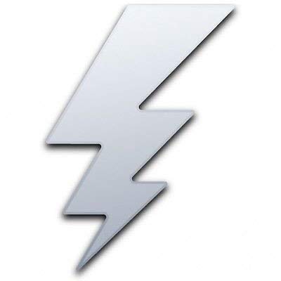Lightning Bolt Mirrors - 60cm x 42cm Wall Decor for Living Room, Bedroom & Bathroom - Unique Modern Home Decor Accent Piece