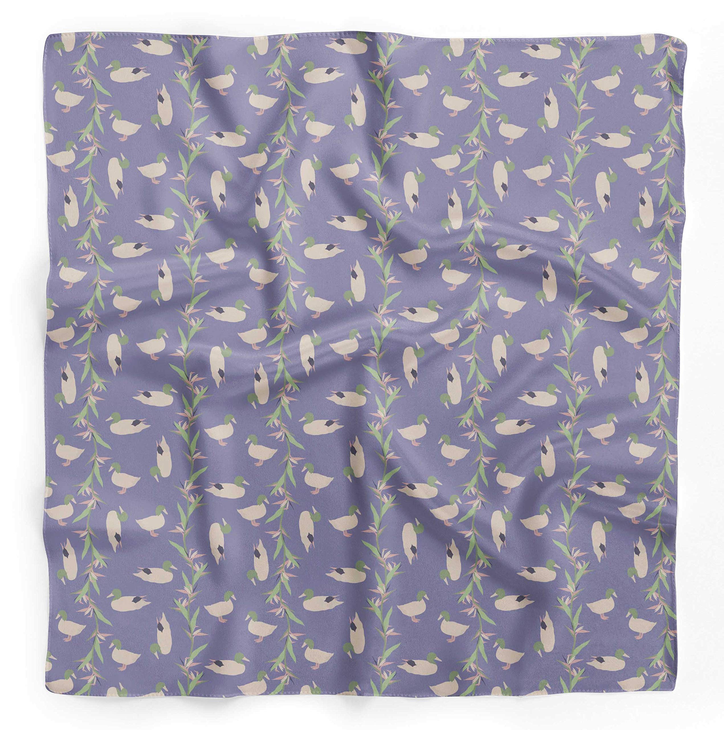 Bimba Printed Pure Silk Scarf for Women - Elegant Hair Wrap, Neck Scarf & Head Bandana - Perfect for Office, Travel and Special Occasions