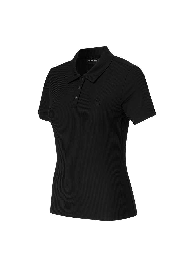 Men's Ribbed Polo Short Sleeve Shirt - Casual Slim Fit Cotton Top for Summer | Perfect for Golf, Office & Weekend Outings