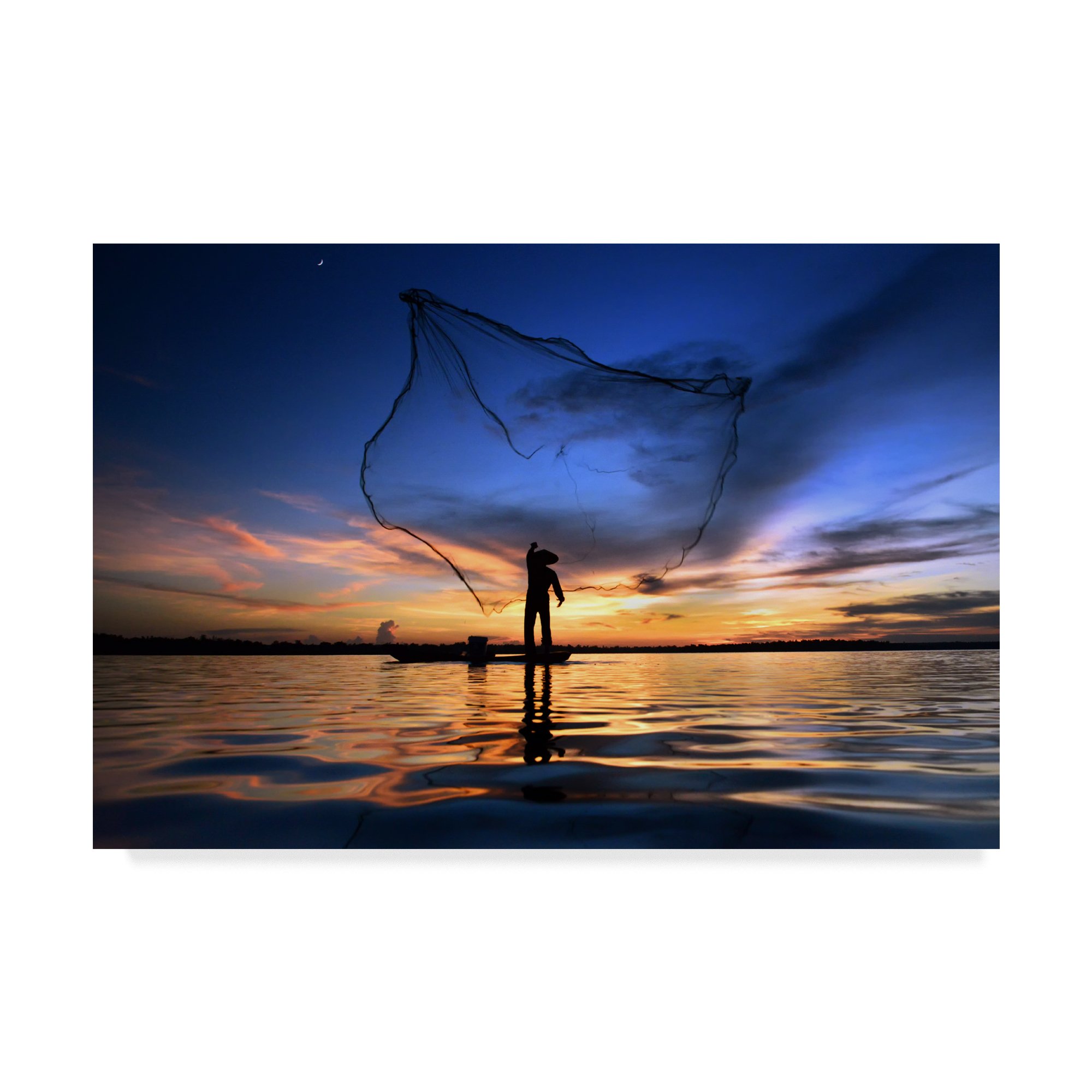 Trademark Fine Art Sarawut Intarob Multicolor Canvas Painting - Premium Wall Decor for Living Room, Bedroom & Office | Modern Abstract Artwork for Home & Office Decoration