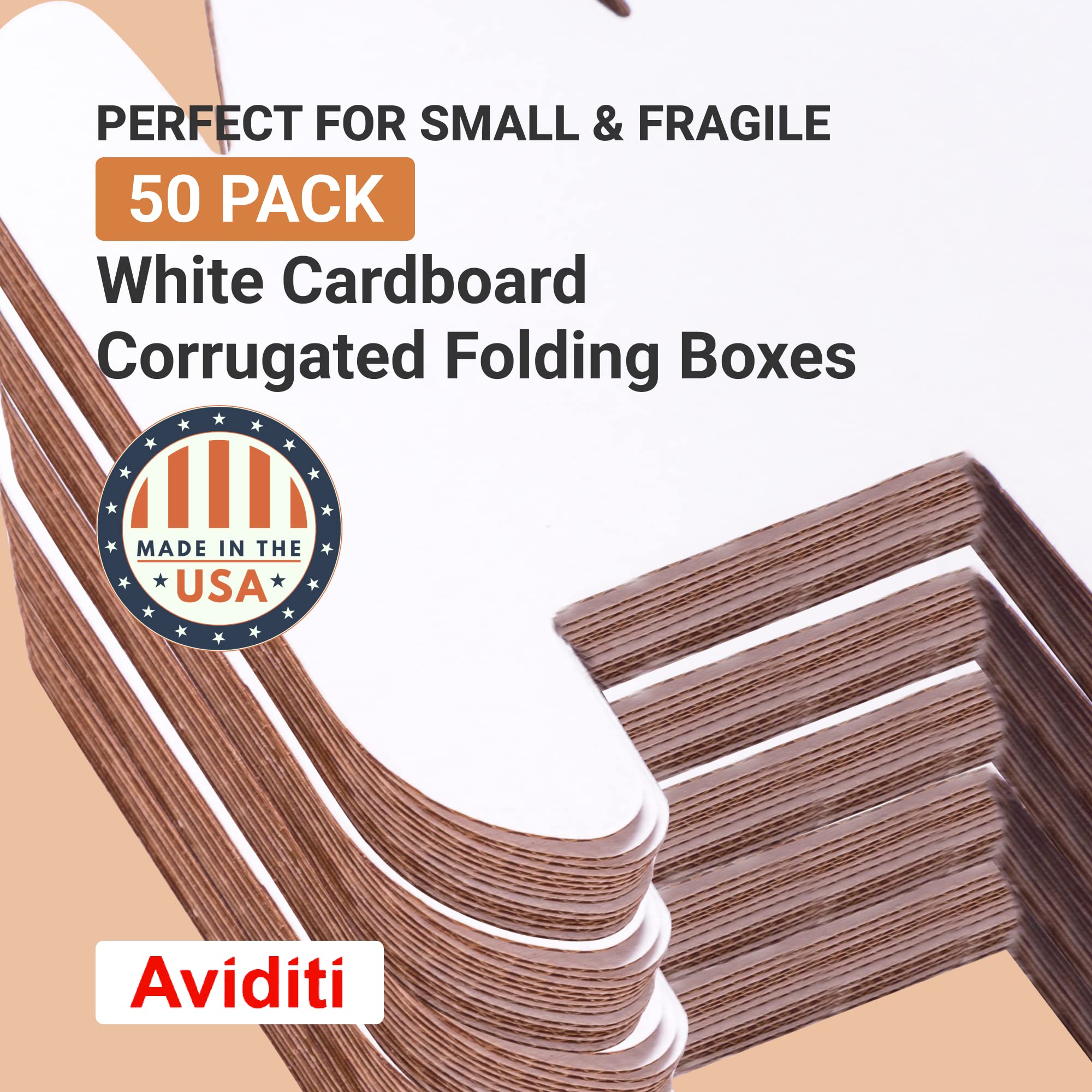 BOX USA 12x9x6 Inches Small Corrugated Cardboard Shipping Boxes - 50 Pack for Packing, Moving & Storage | Perfect for Ecommerce, Home Organization & Office Supplies