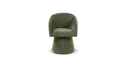 Malone Swivel Dining Chair - Modern 360° Rotating Kitchen Chair with Padded Seat - Perfect for Dining Room, Kitchen, Office & Small Spaces