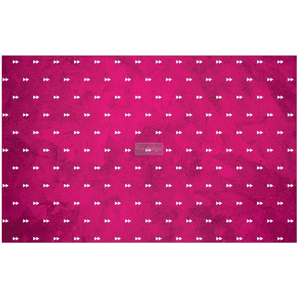 Prima Decoupage Decor Tissue Paper - Abstract Arrow Design for Furniture, Wall Murals & DIY Crafts - 2 Sheets (19