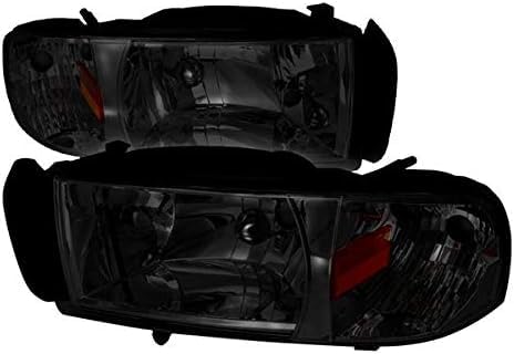 RAM 1500 Sport Package Smoke Headlights with LED Corner Signal Lamps & Driving Fog Lights - Upgrade for Night Driving & Off-Road Adventures
