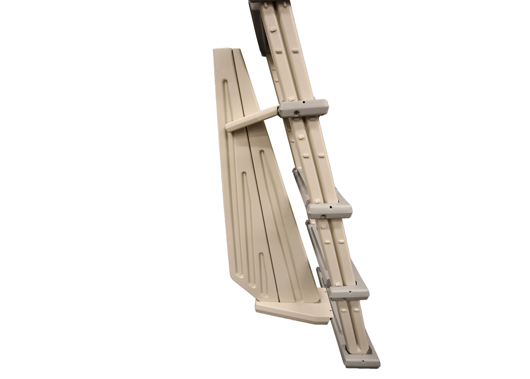 Heavy Duty Above Ground Swimming Pool Ladder for Decks - Confer Plastics 6000X Adjustable Height 42 to 56 Inches | Durable In-Pool Ladder for Easy Entry & Exit | Perfect for Backyard Pools, Spas & Deck Access