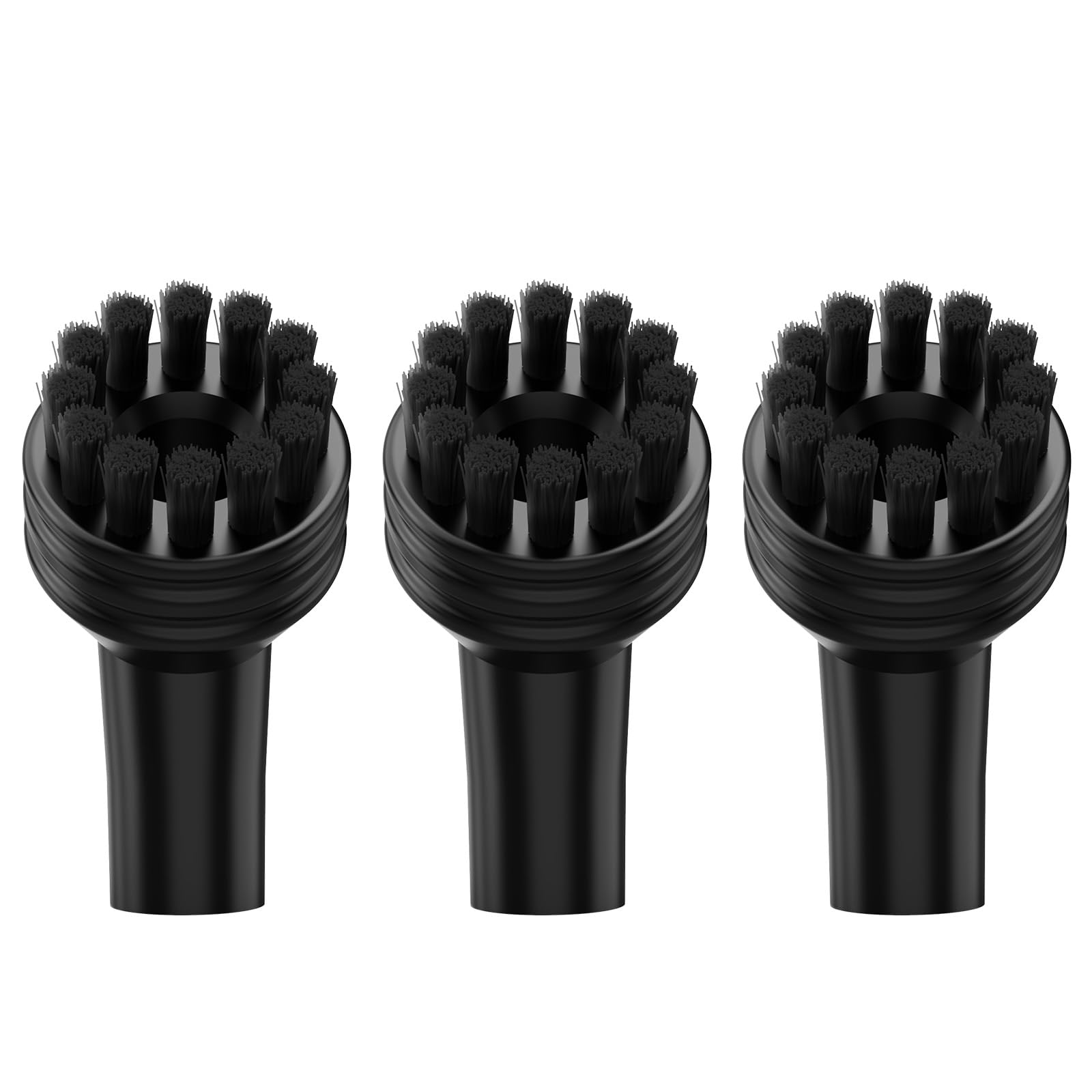 3 Pack WHL-603 Steam Cleaner Replacement Brushes - Compatible with Hard Surface Steam Cleaner WHL-603 - Durable Cleaning Attachments for Floors, Tiles & Grout - Perfect for Home Deep Cleaning & Sanitizing