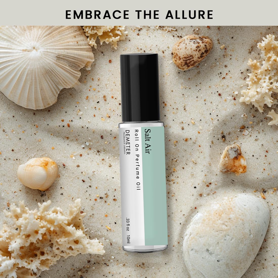 DEMETER Salt Air Roll On Perfume Oil - Long-Lasting Fragrance (0.33 Oz) | Fresh Ocean Scent for Women & Men | Perfect for Travel, Work & Everyday Wear