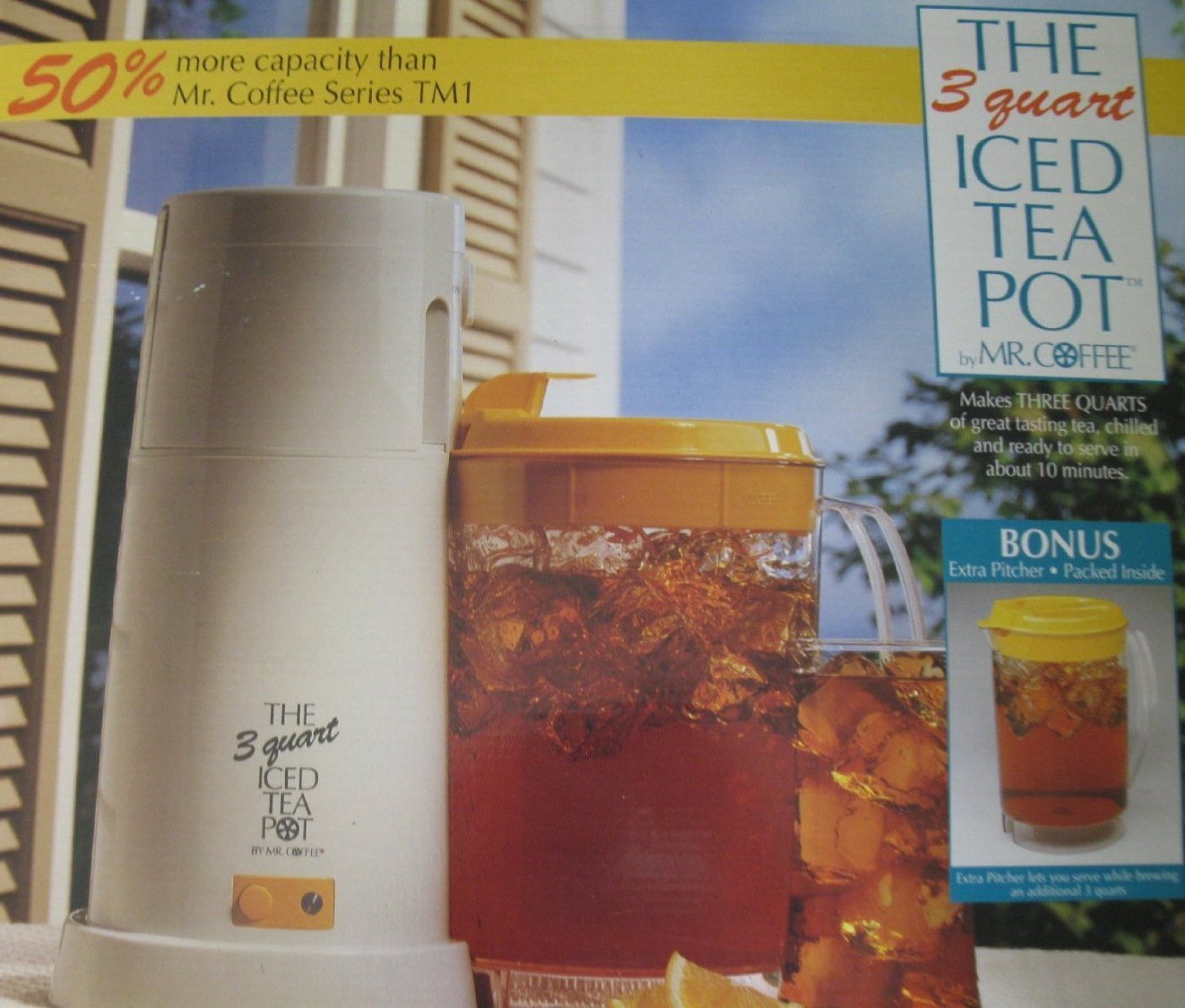 Mr. Coffee 3-Quart Iced Tea Maker - Fast Brewing, Perfect for Summer Parties, BBQs & Family Gatherings