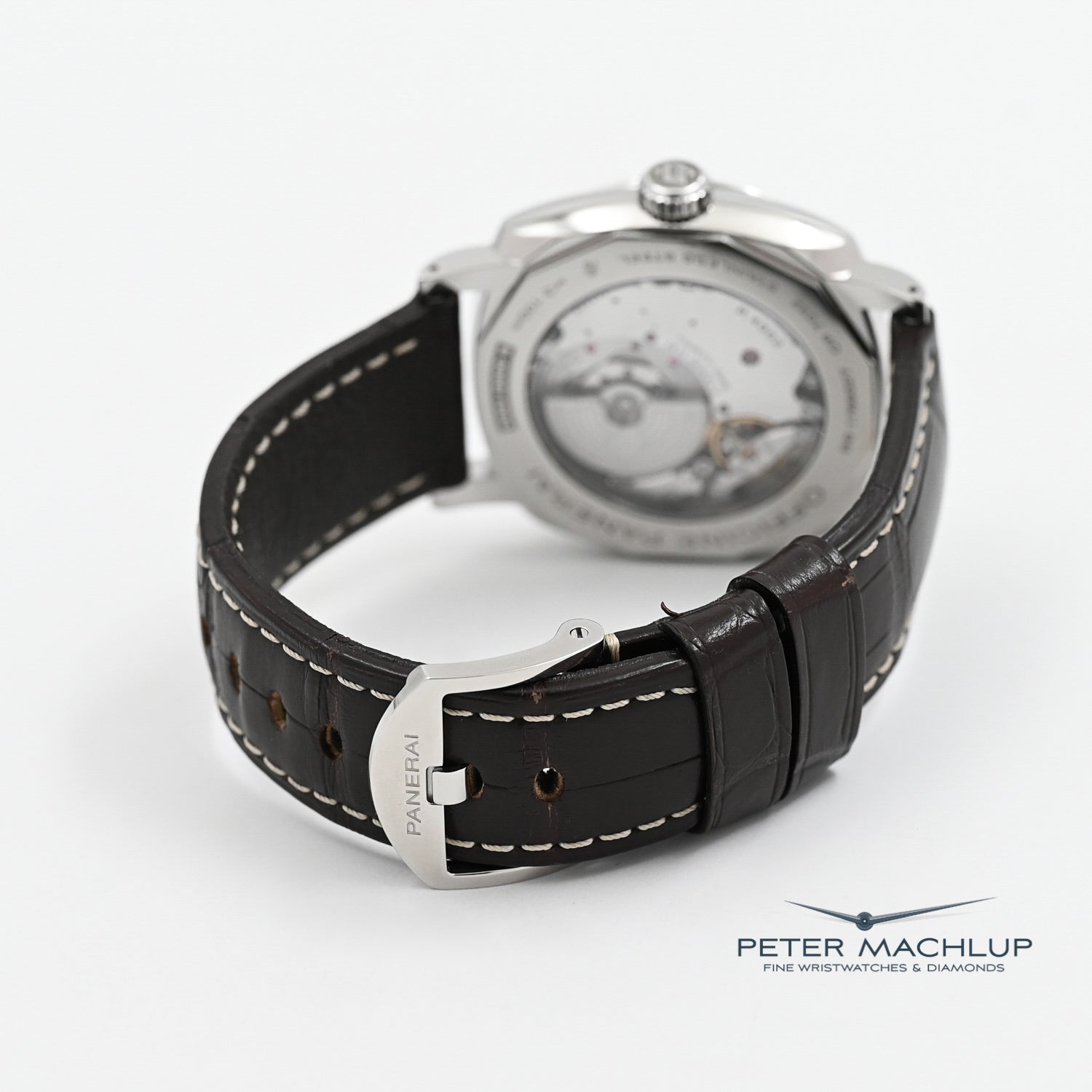 Panerai Radiomir 8-Day GMT Automatic Men's Watch - Luxury Stainless Steel Timepiece with Power Reserve - Perfect for Business Travel & Formal Occasions