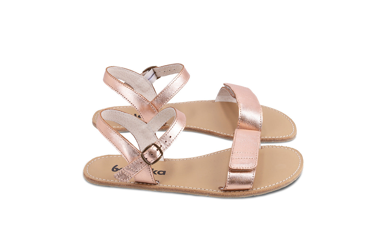 Barefoot Sandals for Women - Be Lenka Grace Rose Gold Minimalist Shoes | Comfortable & Stylish for Beach, Yoga, and Summer Outings