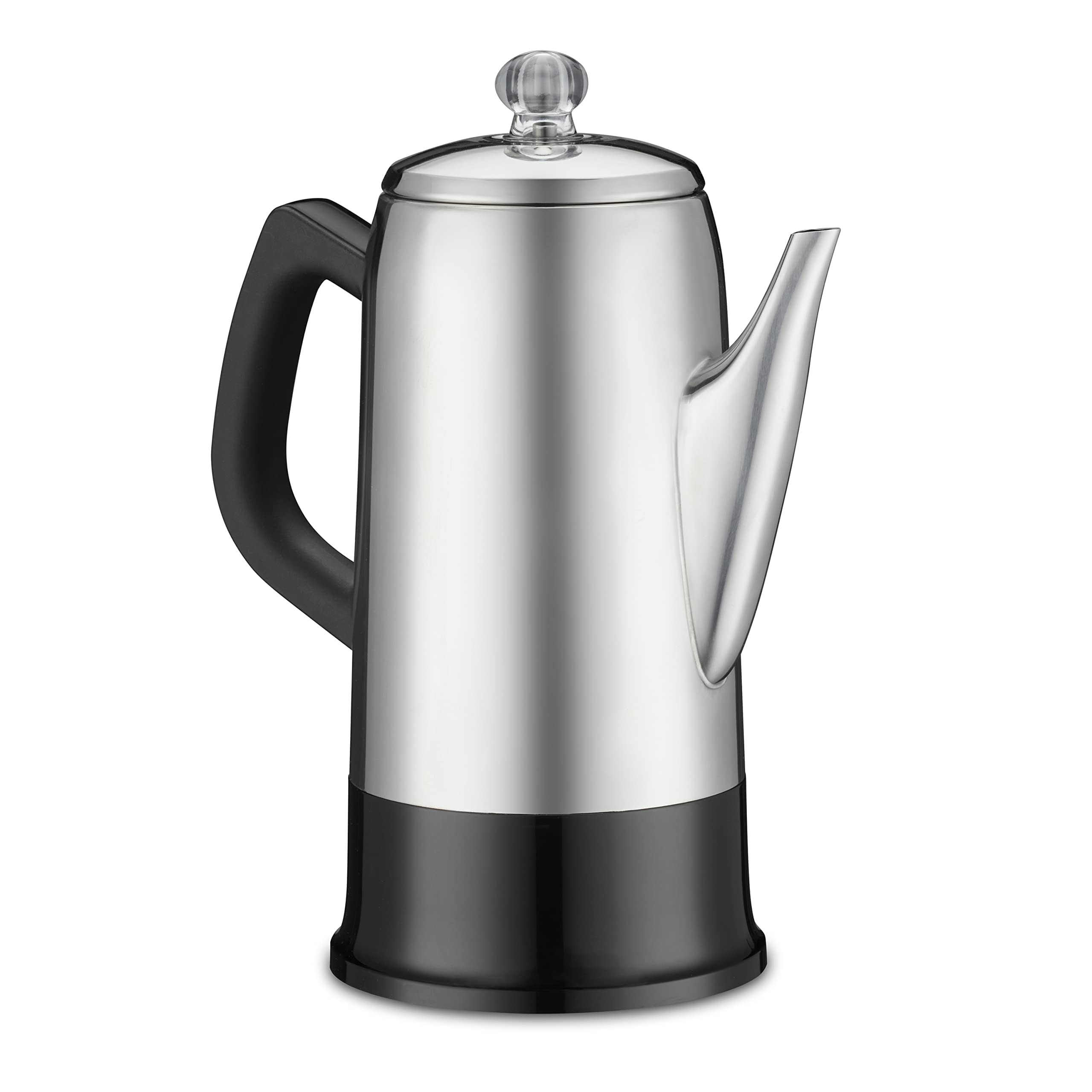 12 Cup Cordless Percolator Coffee Maker - Stainless Steel Electric Coffee Pot for Home, Office & Camping - Fast Brewing with Auto Shut-Off - Perfect for Morning Coffee, Outdoor Adventures & Gifts